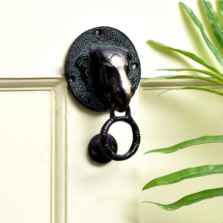 Brass Elephant Door Knocker